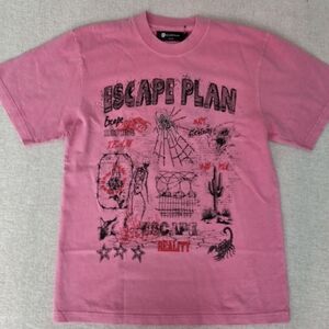 Escape Plan Mens Pink Response Team Shirt Medium